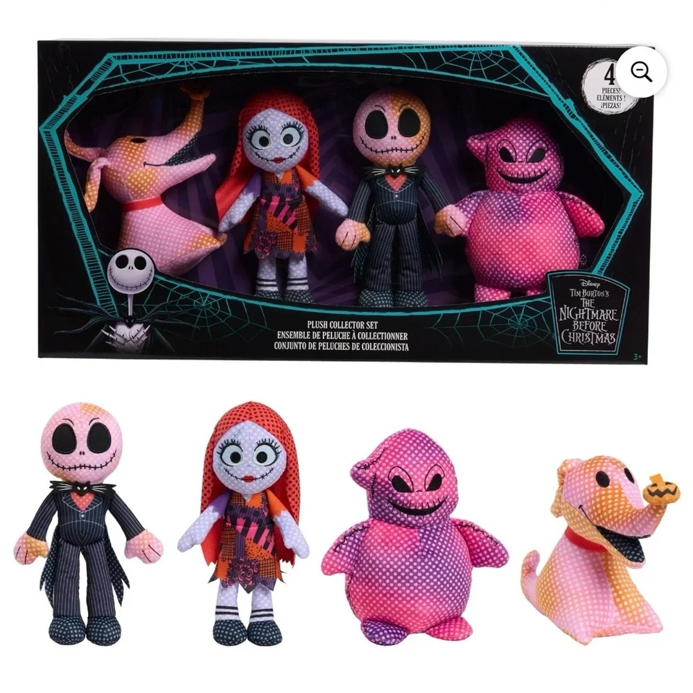 DISNEY Nightmare Before Christmas Jack Zero Sally Oogie Boogie 8in Plush. NEW